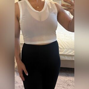 Buffbunny White Sleeveless Crop Top